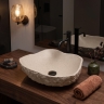 умивальник Rea Isla 49x37 накладний Warm Beige матовий (REA-U7882)