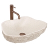 умивальник Rea Isla 49x37 накладний Warm Beige матовий (REA-U7882)