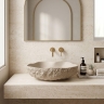 умивальник Rea Isla 49x37 накладний Warm Beige матовий (REA-U7882)