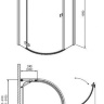 душова кабіна Radaway Almatea PDJ L 90x90, ліва, скло прозоре (30602-01-01N)