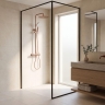 душова система з виливом Rea Drop brushed copper (REA-P9670)