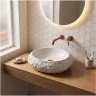 умивальник Rea Mika 37,5x25,5 накладний Light Grey матовий (REA-U3223)