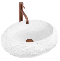 умивальник Rea Mika 37,5x25,5 накладний Light Grey матовий (REA-U3223)