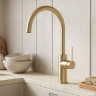 змішувач для кухні Rea Rivo brushed gold (REA-B9342)