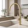 змішувач для кухні Rea Rivo brushed gold (REA-B9342)