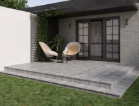 ступень с капиносом Paradyz Mattone 30x33 pietra grafit, mat, structura