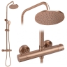 душевая система Rea Parot Light с термостатом brushed copper (REA-P9672)