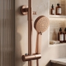 душевая система Rea Parot Light с термостатом brushed copper (REA-P9672)