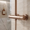 душевая система Rea Parot Light с термостатом brushed copper (REA-P9672)