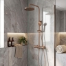 душевая система Rea Parot Light с термостатом brushed copper (REA-P9672)