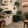 умывальник Rea Duo 38x38 Matcha matt (REA-U3605)