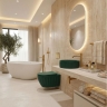 умывальник Rea Duo 38x38 Matcha matt (REA-U3605)