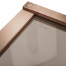 душевая дверь Rea Hugo 200,5x80 безопасное стекло, brown, brush copper (REA-K6960)