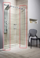 боковая стенка Radaway Espera DWD 180х200 прозрачное стекло, хром (380228-01)