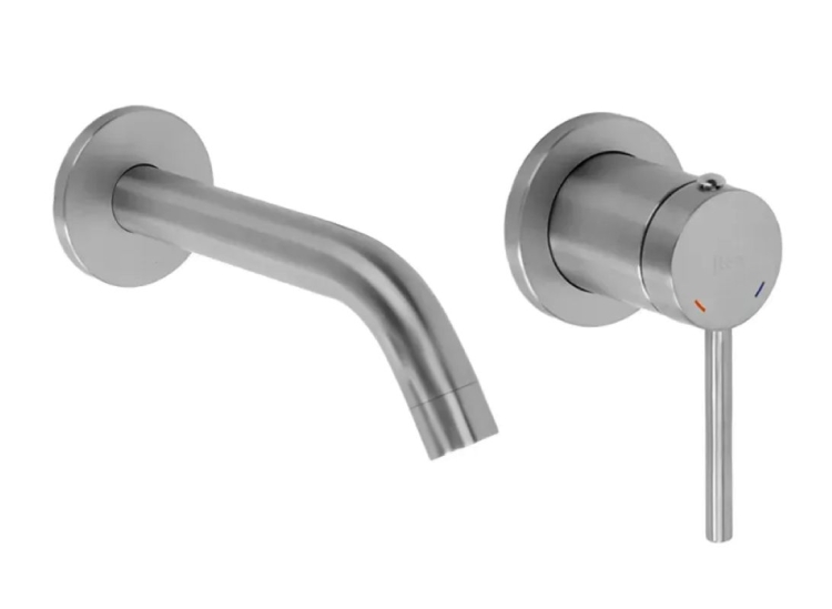 змішувач для умивальника Rea Clif прихованого монтажу, brushed nickel + box (REA-B5840)