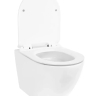 унитаз подвесной Rea Carter Tornado 49х37 без ободка, смыв Торнадо сиденье дюропласт медленнопадающее, white (REA-C4801)