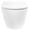 унитаз подвесной Rea Carter Tornado 49х37 без ободка, смыв Торнадо сиденье дюропласт медленнопадающее, white (REA-C4801)