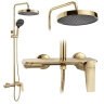 душевая система с изливом Rea Vision gold (REA-P9663)