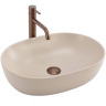 умивальник Rea Lisa 49x35 накладний Mocca матовий (REA-U7880)