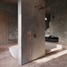 смеситель для ванны и душа скрытого монтажа с термостатом Omnires Y copper brushed (Y1236ROCPB)