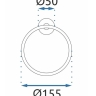 полотенцедержатель Rea Mist nikiel brush (REA-06903)