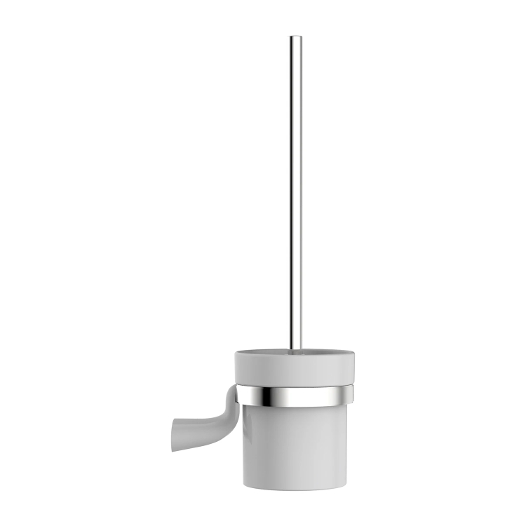 йорж для унітазу Omnires Saco chrome/white (SA54620CRB)
