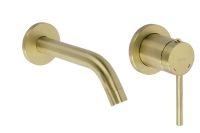 змішувач для умивальника Rea Clif прихованого монтажу, brushed gold + box (REA-B5841)