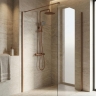 душова система для душу з термостатом Rea Lungo copper brushed (REA-P6734)