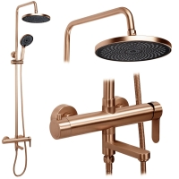 душова система з виливом Rea Arcos brushed copper (REA-P8715)