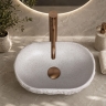 умивальник Rea Evora 38x22,5 накладний Greige матовий (REA-U3225)