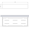 полочка Omnires Uni white matt (UN10335WM)