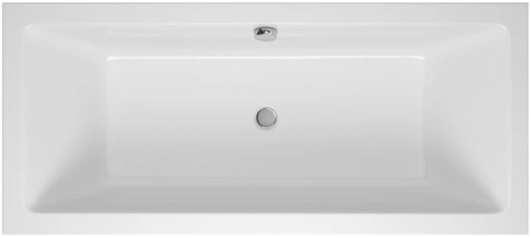 ванна акриловая Radaway Duna 170x75 пристенная с ножками + сифон (WA1-61-170x075S)