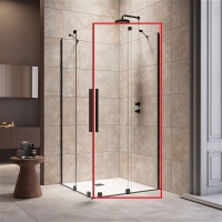 душевая кабина Radaway Furo KDD 120x200 правая, стекло прозрачное, черный (10105120-54-01R)