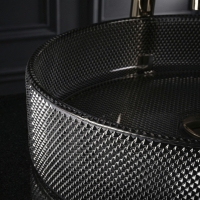 умывальник Rea Mirella Black 49,5x38 глянцевый, черный (REA-U3524)