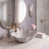 умивальник Rea Flower 47,5x40 накладний Beige матовий (REA-U7888)