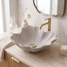 умивальник Rea Flower 47,5x40 накладний Beige матовий (REA-U7888)