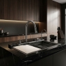 кухонная мойка Rea Alonzo 75x46 многофункциональная с сифоном black (ZLE-06418)