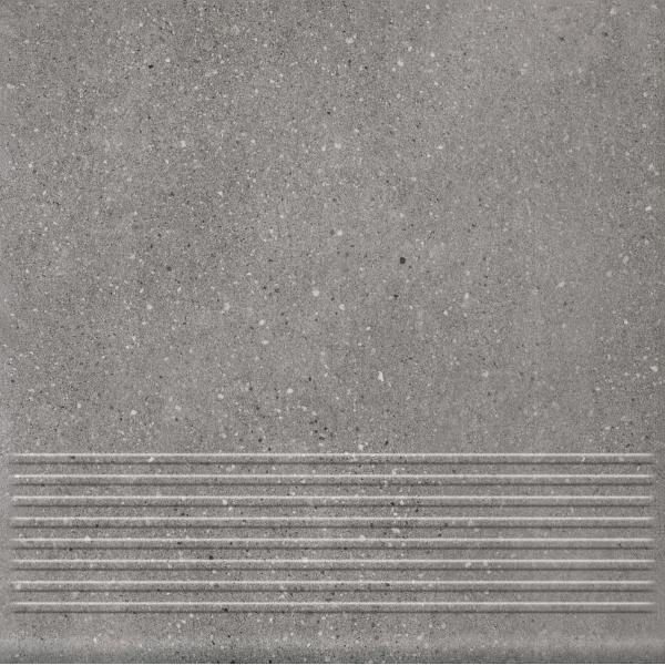 ступень Paradyz Mattone 30x30 sabbia grafit, mat, structura