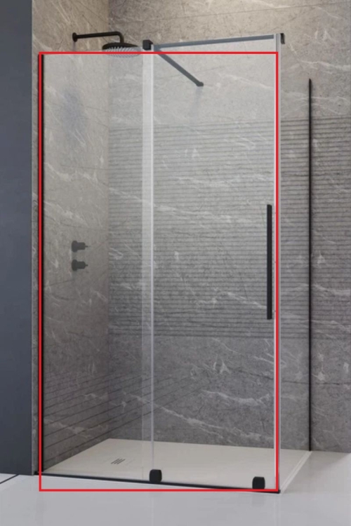 душевая кабина Radaway Furo KDJ 57,2x200 левая, стекло прозрачное, черный (10104572-54-01L)