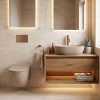 умывальник Rea Focus 48,5x34,5 накладной Taupe матовый (REA-U3228)