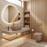 умивальник Rea Focus 48,5x34,5 накладний Taupe матовий (REA-U3228)