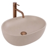 умивальник Rea Focus 48,5x34,5 накладний Taupe матовий (REA-U3228)