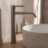 смеситель для умывальника Rea Rivo brushed nickel (REA-B6538)