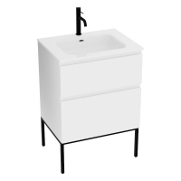 тумбочка с умывальником Lavita Topeka 60 напольная, white (5900378345534)