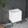 тумбочка с умывальником Lavita Topeka 60 напольная, white (5900378345534)