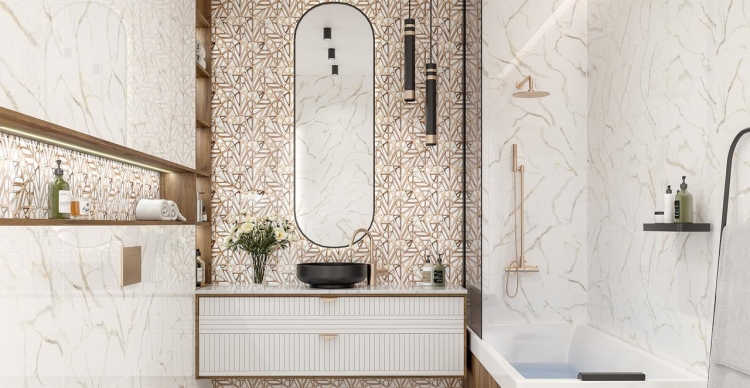 плитка Golden Tile Alta 60x30 белый (AT0151)