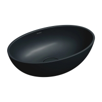 умивальник Omnires Shell 50х32 matt black lava (SHELL500UNBLV)