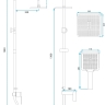 душова система Rea Storm chrome (REA-P4881)