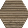 плитка Paradyz Serene 19,8x17,1 brown heksagon struktura