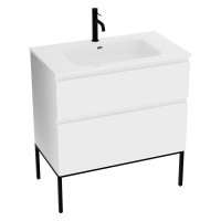 тумбочка с умывальником Lavita Topeka 80 напольная, white (5900378345541)
